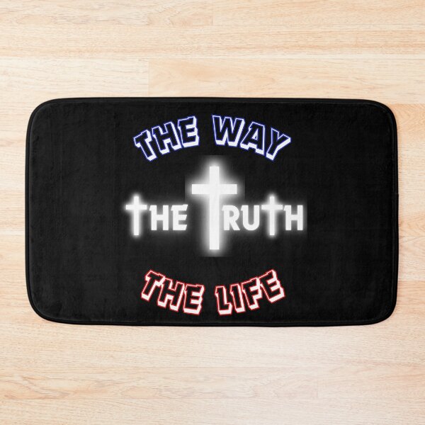 Item preview, The Way The Truth The Life Christian Men USA Cross Bible Scripture designed and sold by Ceramic Scripture.