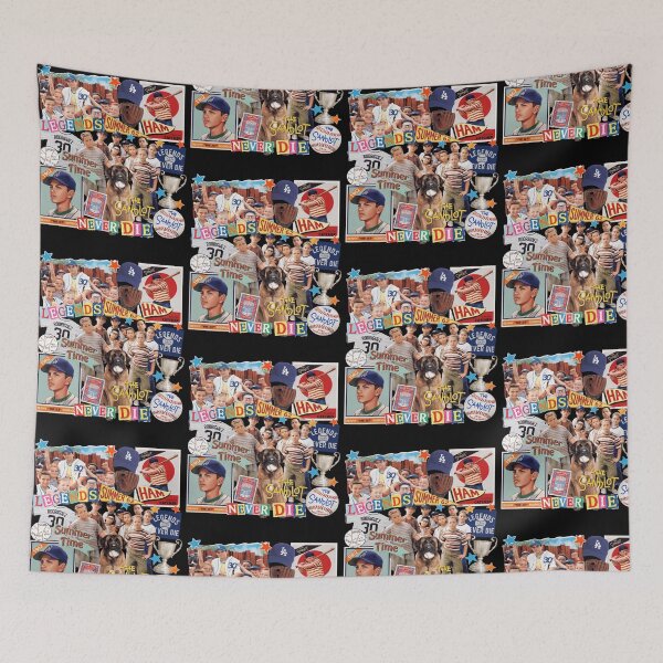 Item preview, Legends Summer Never Die Vintage Baseball Collage designed and sold by PixlCrypt.