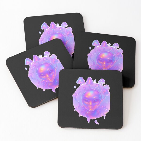 Item preview, Galactic Aura Alien with Vaporwave Magenta Tones designed and sold by Ideniquo.