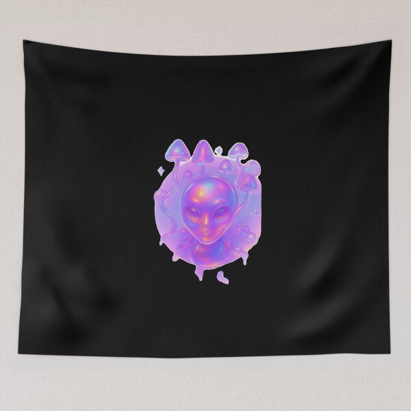Item preview, Galactic Aura Alien with Vaporwave Magenta Tones designed and sold by Ideniquo.