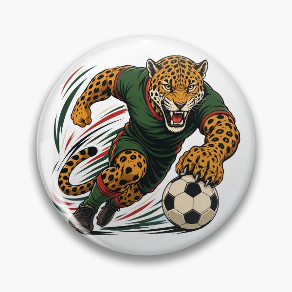 Item preview, Mexico Jaguar Soccer T-Shirt | Wild Cat Football Design designed and sold by wizooo411.