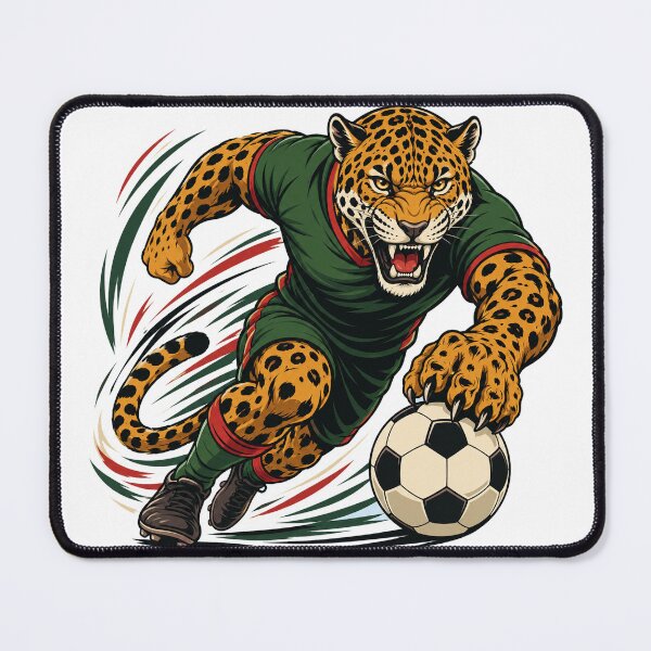 Item preview, Mexico Jaguar Soccer T-Shirt | Wild Cat Football Design designed and sold by wizooo411.