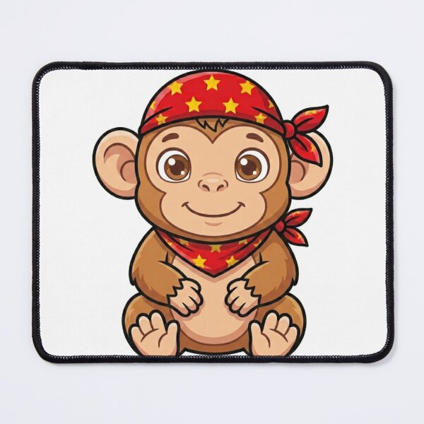 Item preview, Cute Monkey Pirate Mascot designed and sold by BoldConcept43.