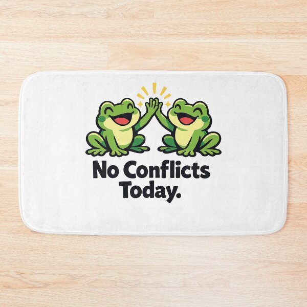 Item preview, No Conflicts Today Frog designed and sold by SimplePoDesign.