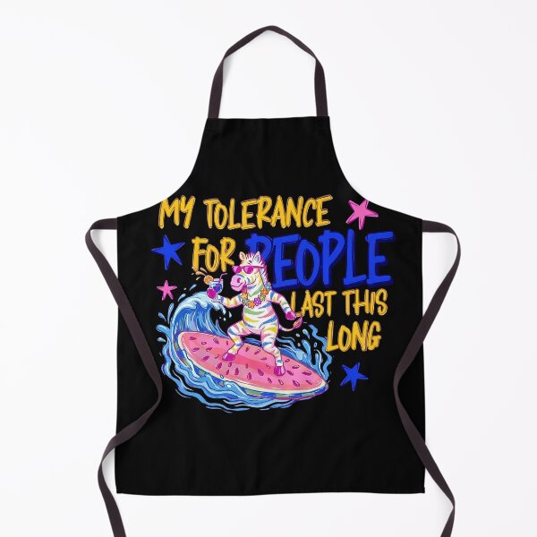 Item preview, My Tolerance for People Last This Long Surfing Funny Gifts designed and sold by MalwasBasket.