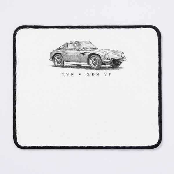 Item preview, TVR Vixen V8 Classic British Sports Car Vintage Sketch designed and sold by PixlCrypt.