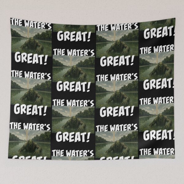 Item preview, The Water's Great Funny Swamp Monster Horror Meme designed and sold by PixlCrypt.