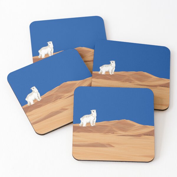 Item preview, polar bear surprised in the desert designed and sold by bien cordialement .
