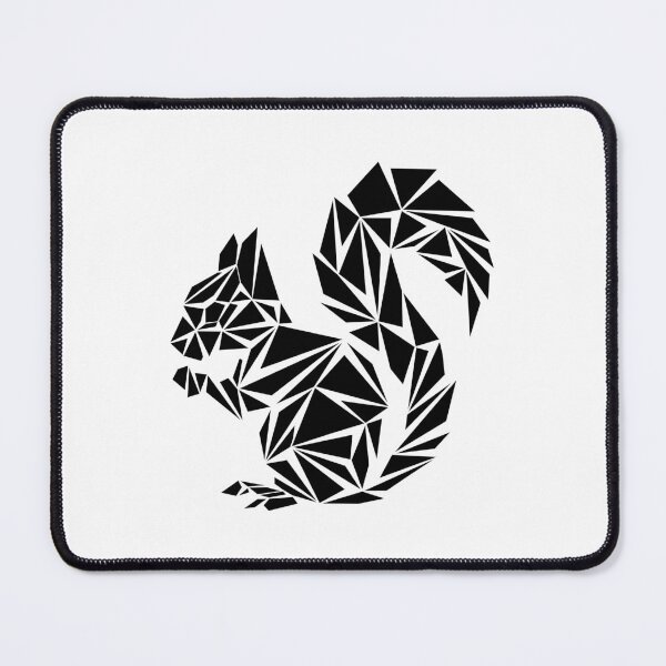 Item preview, Black Geometric Squirrel designed and sold by Espyr.Art.