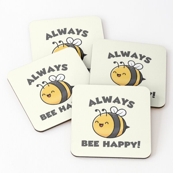 Item preview, Always Bee Happy designed and sold by CuteNDoodle.