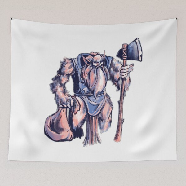 Item preview, Powerful Viking Warrior with Axe designed and sold by DailyDoodlesBySumbul.