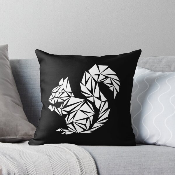 Item preview, White Geometric Squirrel designed and sold by Espyr.Art.