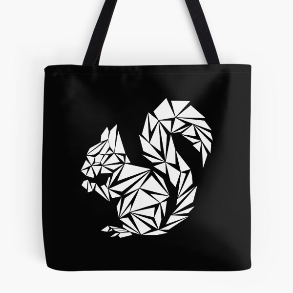 Item preview, White Geometric Squirrel designed and sold by Espyr.Art.