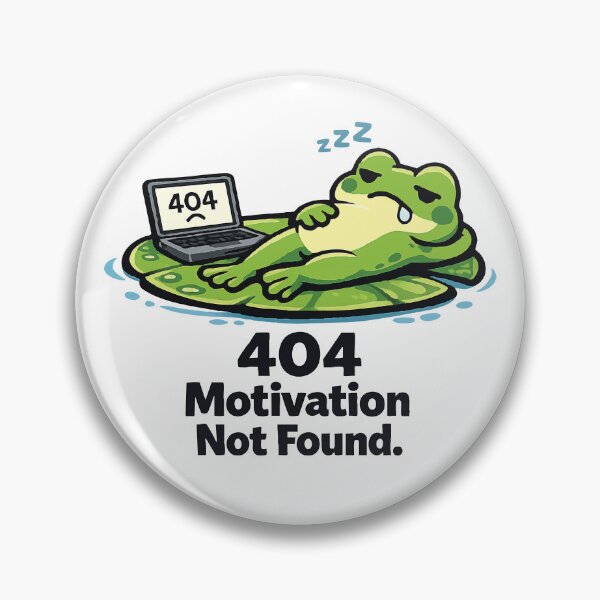 Item preview, 404 Motivation Frog designed and sold by SimplePoDesign.