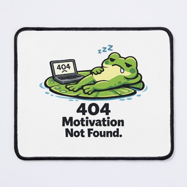 Item preview, 404 Motivation Frog designed and sold by SimplePoDesign.