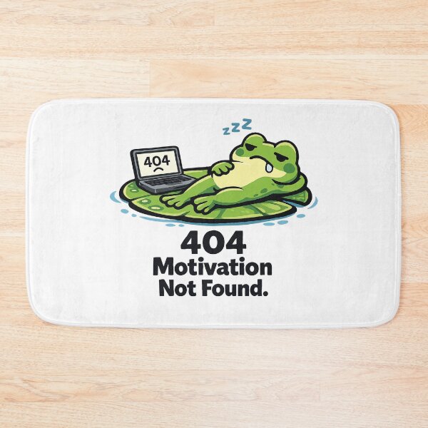 Item preview, 404 Motivation Frog designed and sold by SimplePoDesign.