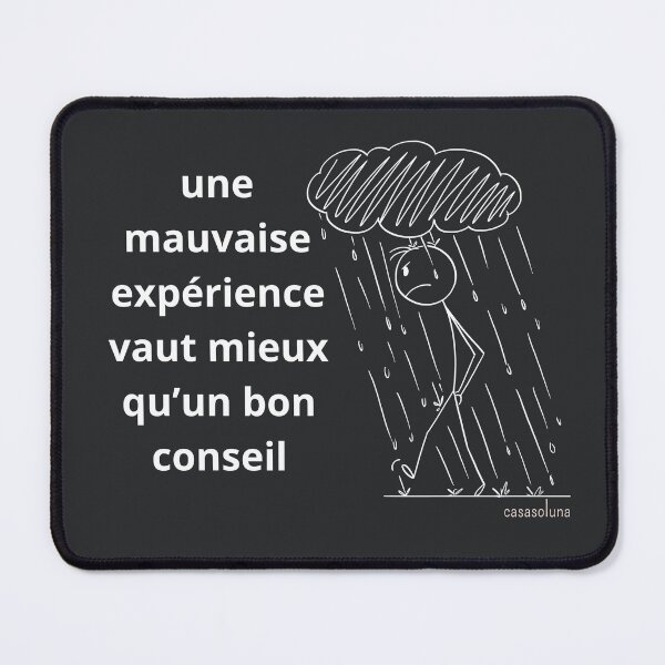 Item preview, Bad experience vs. good advice designed and sold by CasaSoluna.