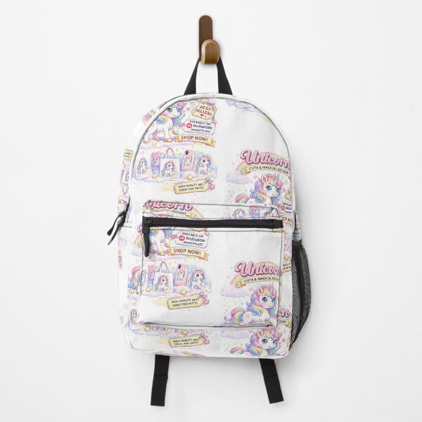 Item preview, Cute Pastel Rainbow Unicorn Sticker | Magical Kawaii Unicorn PNG Design designed and sold by Ishratparween11.