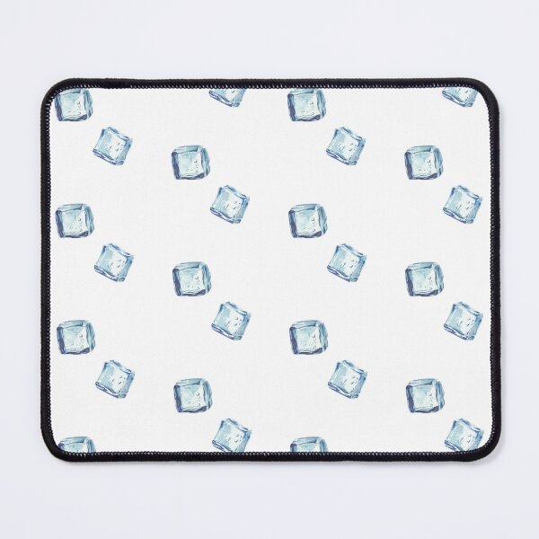 Item preview, Ice cubes watercolor hand painting. Realistic Blue square two piece of ice  designed and sold by BartolArt.