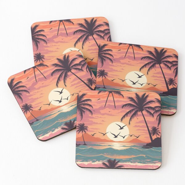 Item preview, Vibrant Summer Coastline - Pastel Beach Vibe designed and sold by Kochainn.