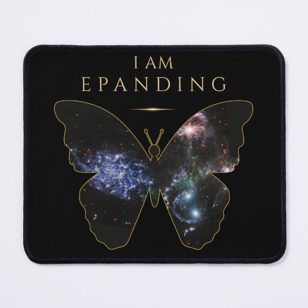 Item preview, I AM EXPANDING | Galaxy Butterfly Spiritual Art designed and sold by KittenAndCo.