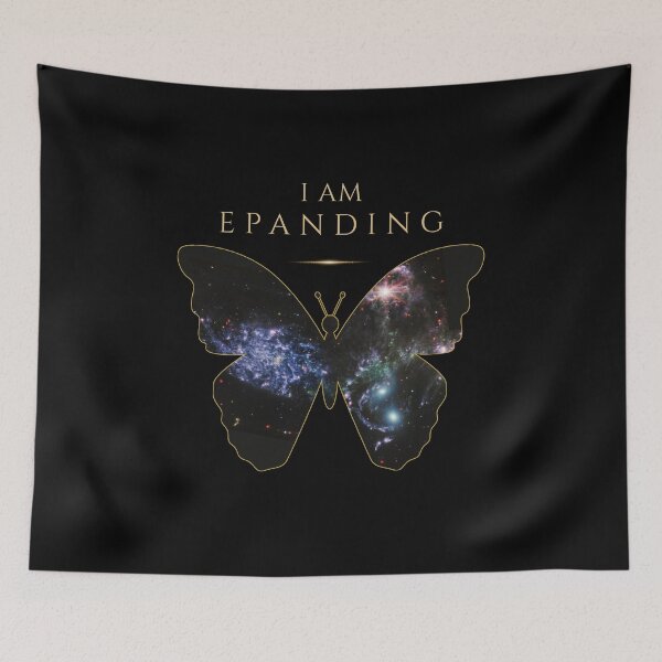 Item preview, I AM EXPANDING | Galaxy Butterfly Spiritual Art designed and sold by KittenAndCo.