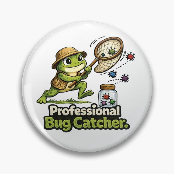 Item preview, Professional Bug Catcher Frog designed and sold by SimplePoDesign.