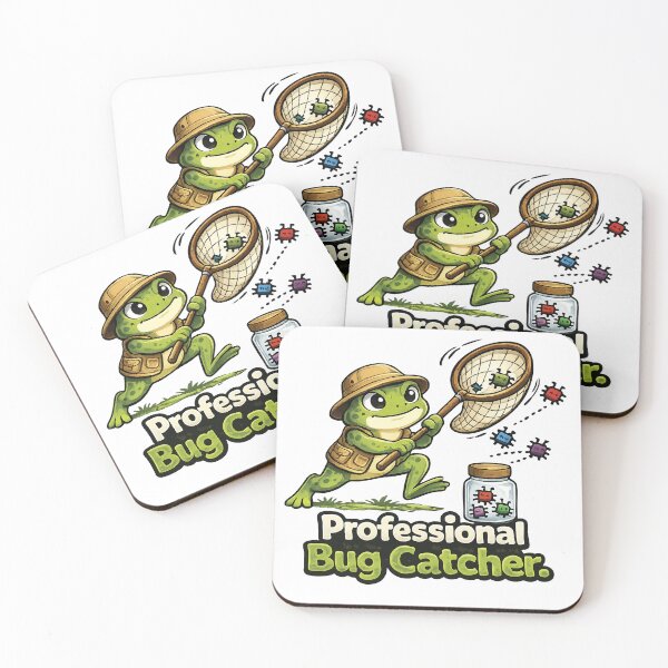Item preview, Professional Bug Catcher Frog designed and sold by SimplePoDesign.