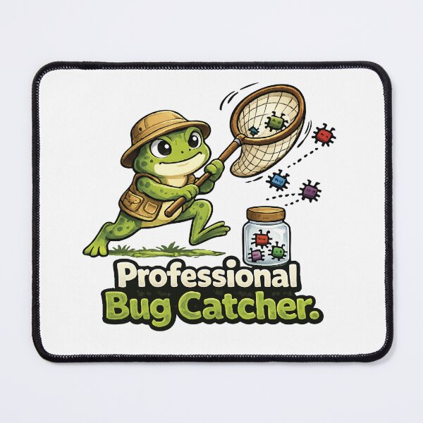 Item preview, Professional Bug Catcher Frog designed and sold by SimplePoDesign.