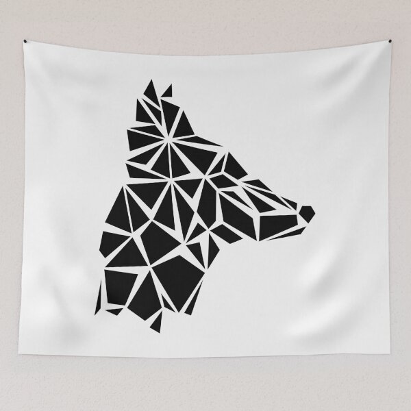 Item preview, Black Geometric Dog designed and sold by Espyr.Art.