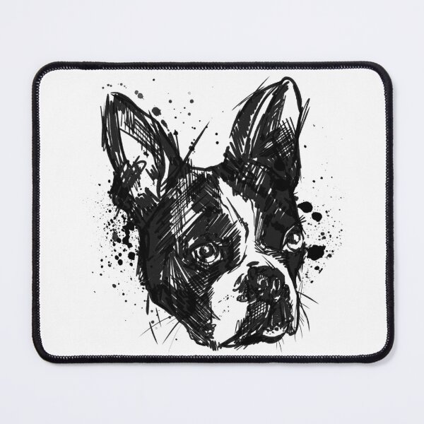 Item preview, Boston Terrier Ink Portrait Illustration designed and sold by Inkversed.