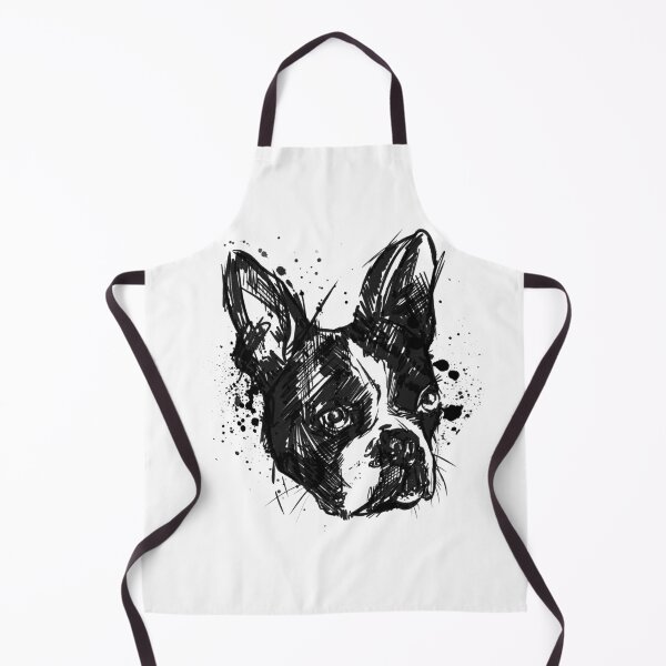 Item preview, Boston Terrier Ink Portrait Illustration designed and sold by Inkversed.