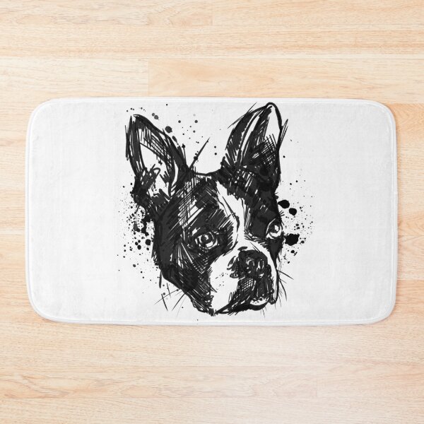 Item preview, Boston Terrier Ink Portrait Illustration designed and sold by Inkversed.