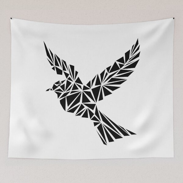 Item preview, Black Geometric Bird designed and sold by Espyr.Art.