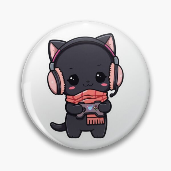 Item preview, Cozy Winter Gamer Cat Kawaii Sticker designed and sold by Stylestickers55.
