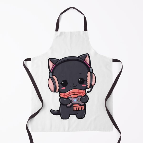 Item preview, Cozy Winter Gamer Cat Kawaii Sticker designed and sold by Stylestickers55.