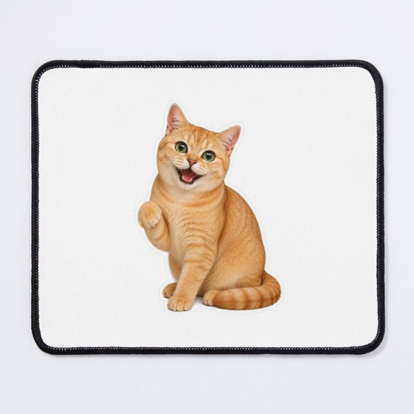 Item preview, Happy Ginger Cat Sticker | Cute Orange Tabby Decal designed and sold by PrintforDesign.