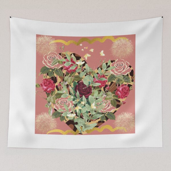 Item preview, Flower filled heart art  designed and sold by Extremeallie.