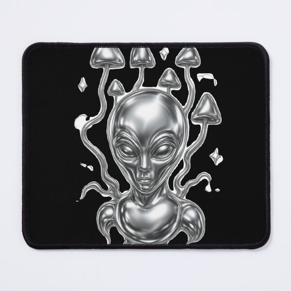 Item preview, Futuristic Liquid Metal Alien - Chrome Art Edition designed and sold by Ideniquo.