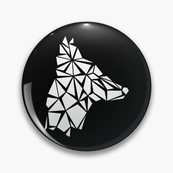 Item preview, White Geometric Dog designed and sold by Espyr.Art.