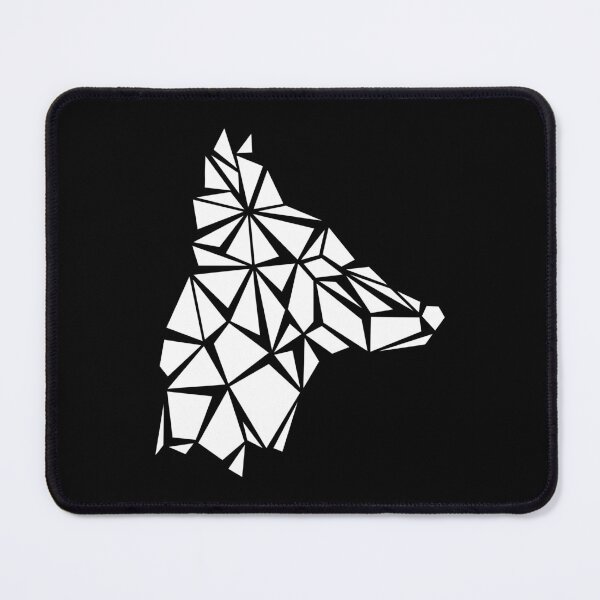 Item preview, White Geometric Dog designed and sold by Espyr.Art.