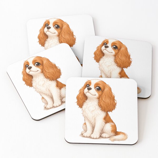 Item preview, Cavalier King Charles Spaniel Blenheim | Gentle Companion with Soulful Eyes designed and sold by SakuraWaStyle.