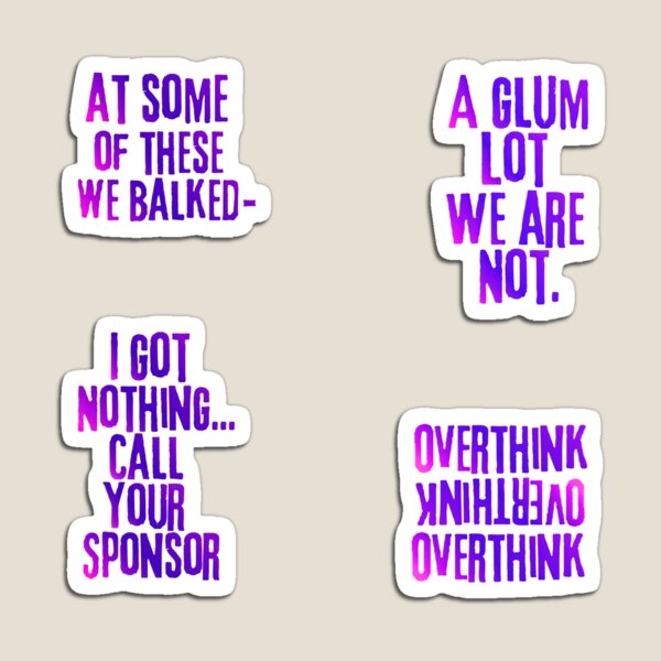 Item preview, recovery slogan sticker set, funny sobriety sticker pack designed and sold by OmStudioz .