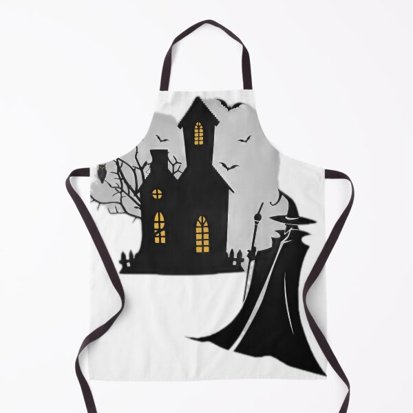 Item preview, Spooky Haunted House and Figure Silhouette designed and sold by DailyDoodlesBySumbul.