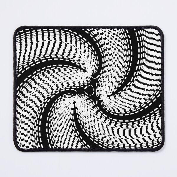 Item preview, Geometric Triple Vortex Brick LineArt (WhiteLineColor) designed and sold by molivi.