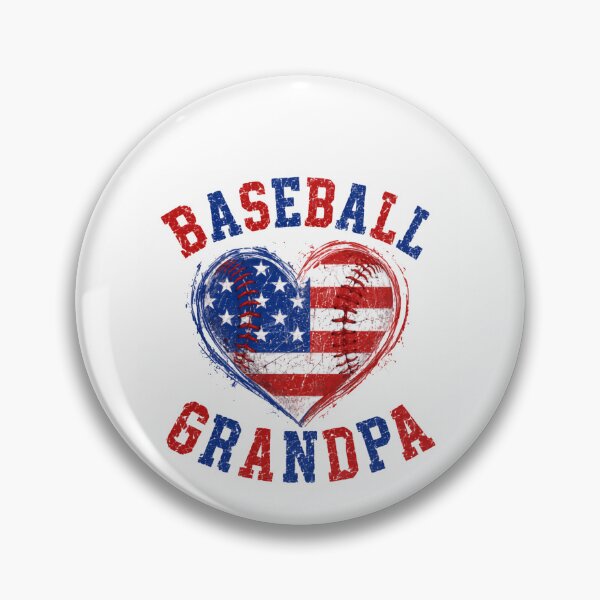 Item preview, Baseball Grandpa – Patriotic Heart Vintage designed and sold by HumansStuck12.