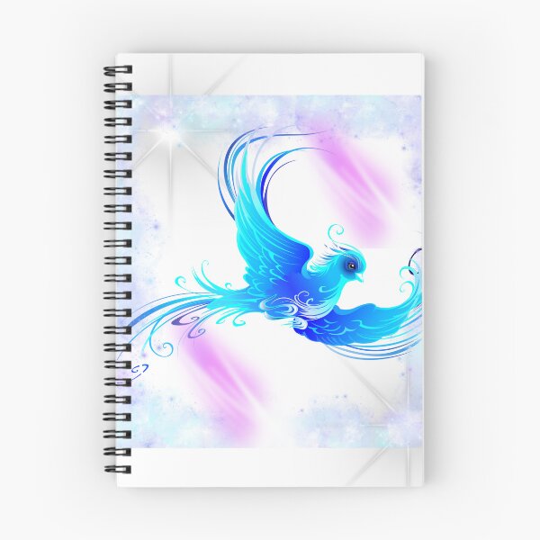 Item preview, Ethereal Blue Phoenix Magical Bird Art designed and sold by DidiDesignShop.