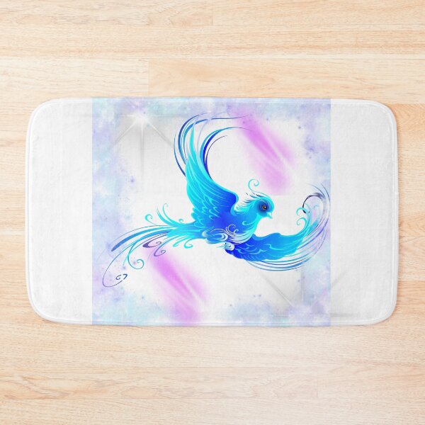 Item preview, Ethereal Blue Phoenix Magical Bird Art designed and sold by DidiDesignShop.