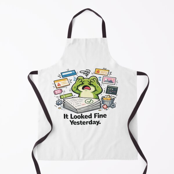 Item preview, It Looked Fine Yesterday Frog designed and sold by SimplePoDesign.