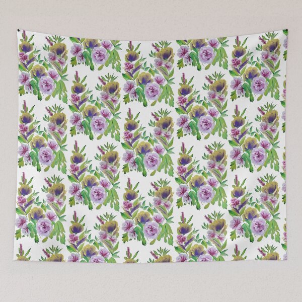 Item preview, Ombre Wild Flowers One Stroke Art designed and sold by ArtOfMelania.